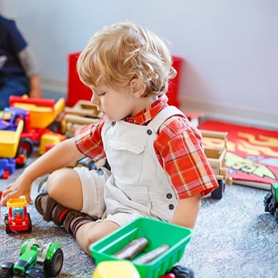 preschooler playing